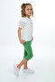 Girl's Colorful Embroidered Capri Suit - 4