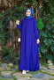 6482-Berlin a Pleated Dress Cobalt Blue - 6
