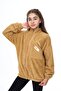 Girl's Embroidered Plush Cardigan