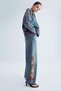 Women's T.Kot Color 2S566 Floral Embroidered Skater Fit Design Denim Jean