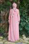 6482-Berlin a Pleated Dress Powder - 4
