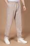 Men's Raw Cloth Comfortable Fit 100% Natural Cotton Elastic Leg Sweatpants Bottom Pants 2045