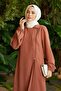 Crepe Side Zipper Ferace Tan 6541 - 2