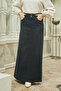 2058-Denim Skirt Indigo - 3
