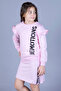Girl's Printed Skirt with Zipper Detail Set