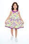 Girls' Full Color Printed Dress