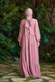 6614- Ruched Berlin Dress Powder - 5