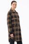 Black-Camel Plaid Mink Coat - 3