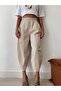 Gabardine Fabric Women's Shalwar Trousers - Beige - 2