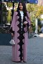 Pink Guipure Detailed Abaya - 6