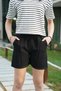 Relaxed Fit Striped Oversize T-Shirt and Stylish Front Stitched Shorts Set - 4
