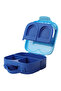 Bento Lunch Box w / t handle - Blue - 2