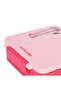 3/4 Jumbo Lunch Box w/ Bowl, Spoon & Fork - Pink - 4