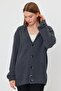 Buttoned Loose Knitted Cardigan (E23-6709) - 3
