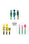 Spoon, Fork & Pusher - Dark Green, Dinosaur, 3Pcs - 8