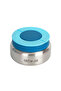3/4 Jumbo Lunch Box w/ Bowl, Spoon & Fork - Blue - 7