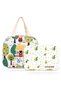 Bento Box wt Insulated Lunch Bag & Cutter Set - Combo - Avocado