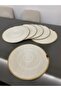 Cream Color Shiny Plaque / American Service 30X30 cm - 3