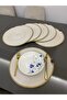 Cream Color Shiny Plaque / American Service 30X30 cm