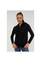 7Ct657 Women's Black Hooded Jacket