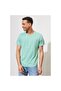 Regular Fit Normal Cut 100% Cotton Crew Neck Green T-Shirt - 6