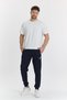 Men's navy blue winter diving trousers with raised fabric 5487-l - 5