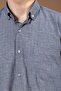 Men's Long Sleeve Classic Regular Fit Dobby Plain Natural Cotton Dad Shirt 8190 - 5