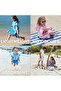 M Whitsunday Blue - Dock and Bay Uv Protection Children's Poncho - 6