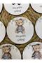 Wooden Baby Magnet with Teddy Bear Figure in Overalls, 20 Pieces