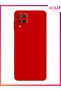 Red Liquid Inside Velvet Silicone Case For Samsung Galaxy M12