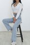 Lya Hsn Kot My Liza Valencia Snow Wash Light Blue Stretch Fabric Super Extra High New Jean