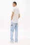 Tommy Jeans Tjm Slim Placket Polo Ext Men's White T-Shirt Dm0Dm20676Ybl - 3