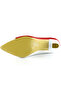 Jatqılı Plus Red White Goblet Heeled Shoes - 5