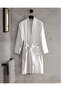 Stripe Kimono Unisex 100% Cotton Bathrobe - Hotel Collection