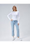 2-Piece Soft Cotton Round Neck Long Sleeve Blouse/Body (1 Black 1 White) - 6