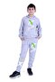 3-Piece Kangaroo Pocket, X Printed, Hooded Boys Tracksuit Set - 3