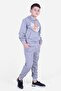 TIDE TEXT PRINTED KANGAROO POCKET DETAIL BOYS TRACKSUIT SET - 5