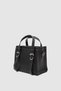 Merry Black Leather Hand and Shoulder Bag with Adjustable Strap - Women's Bag - 2