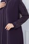 Mother's Dress with Stone Detail on Sleeves - 5
