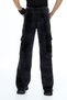 Girl's Cargo Pocket Elastic Waist Jean Pants 8-12 Years Mnx217 - 4