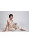 Linen Suit Double Breasted Collar Top+ Pleated Pants 2-8 Years - 2