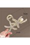 Gold Crystal and Pearl Starfish Latch Clasp