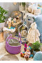 Large capacity modern jute mother baby diaper wipe laundry basket with removable organizer and handle bag - 3