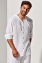Hooded Double Face Muslin Shirt - 2