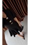 Black Dress with Oyster Detail - 6