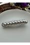 Silver Twisted Large Automatic Buckle