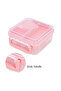 3/4/5 Compartment Convertible 1250ml Bento Lunch Box with 150ml Gravy Bowl - Pink - 6