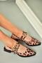 U 518800604   Leopard Fabric Low Heeled Women's Shoes - 5