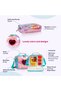 - 17" School Bag Lunch Bag Pencil Case Set of 3 Mermaid Love - Pink - 3