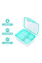 3/4/5 Compartment Convertible 1650ml Bento Lunch Box with 150ml Gravy Bowl - Green - 3